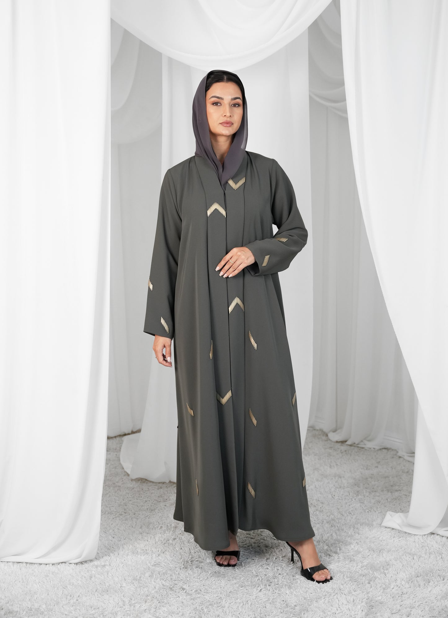 Internet Abaya with Beads handwork