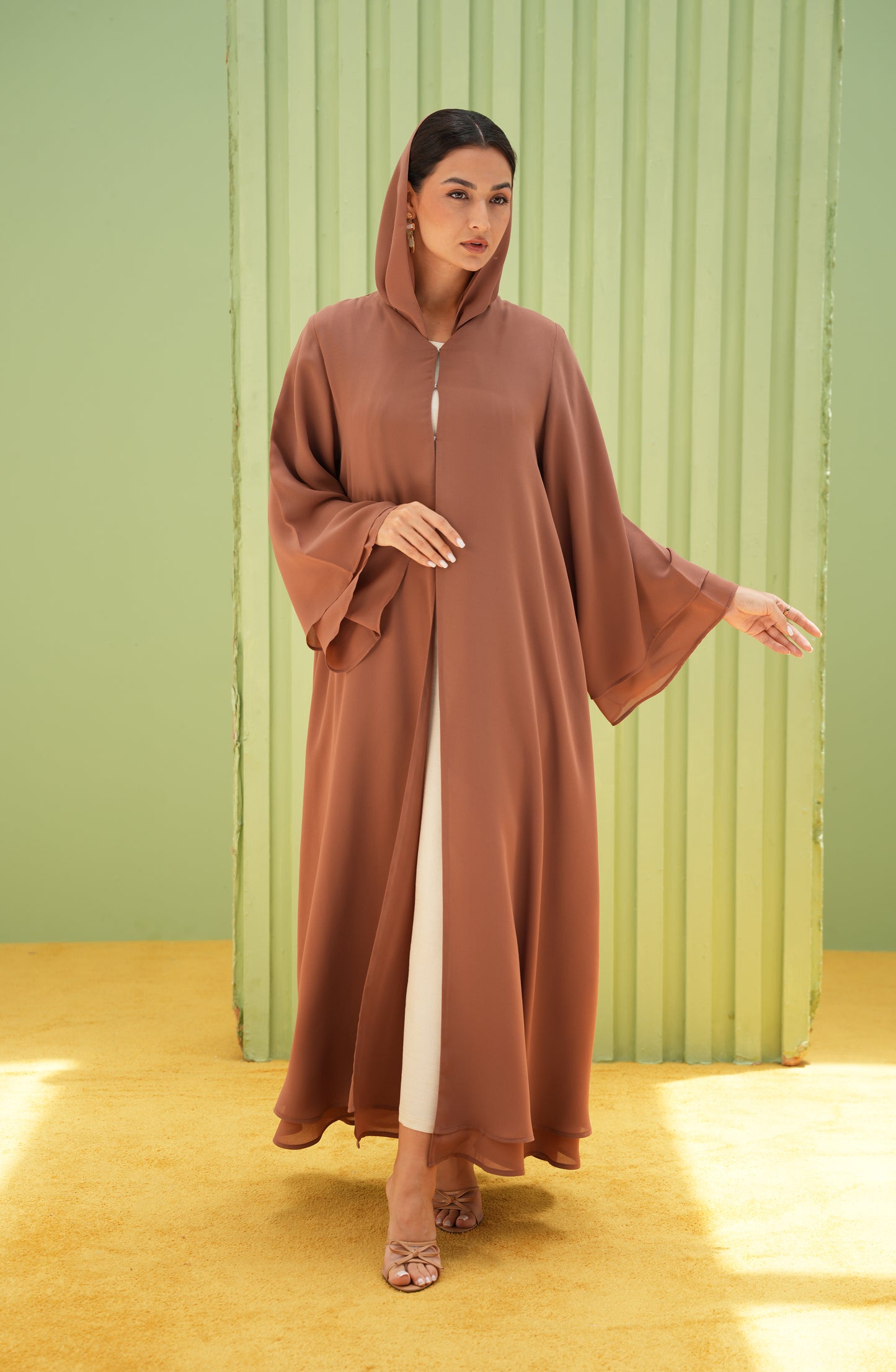 Double royal chiffon abaya