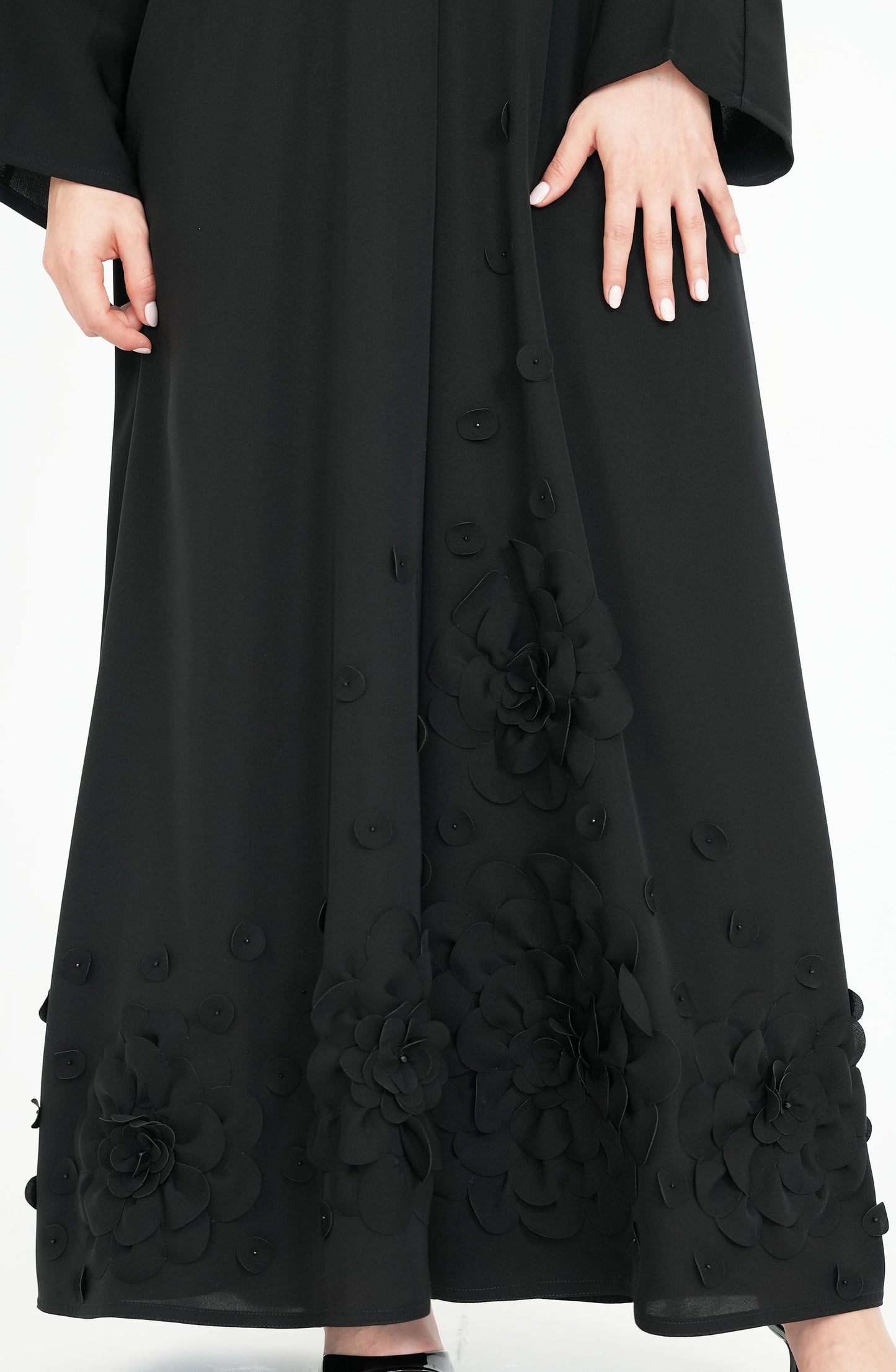 Internet fabric with laser handwork beads