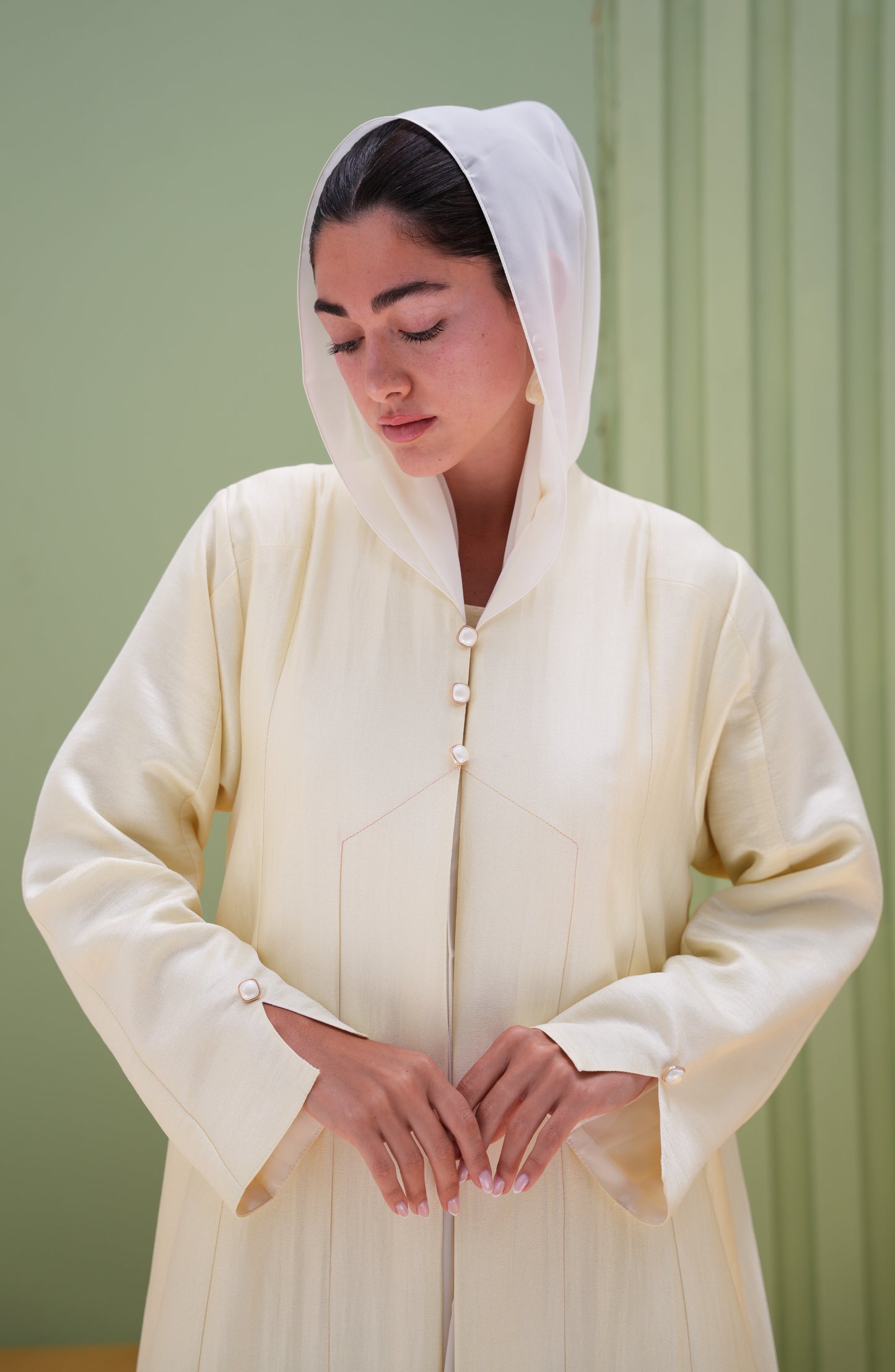 Linen Silk Luster Abaya