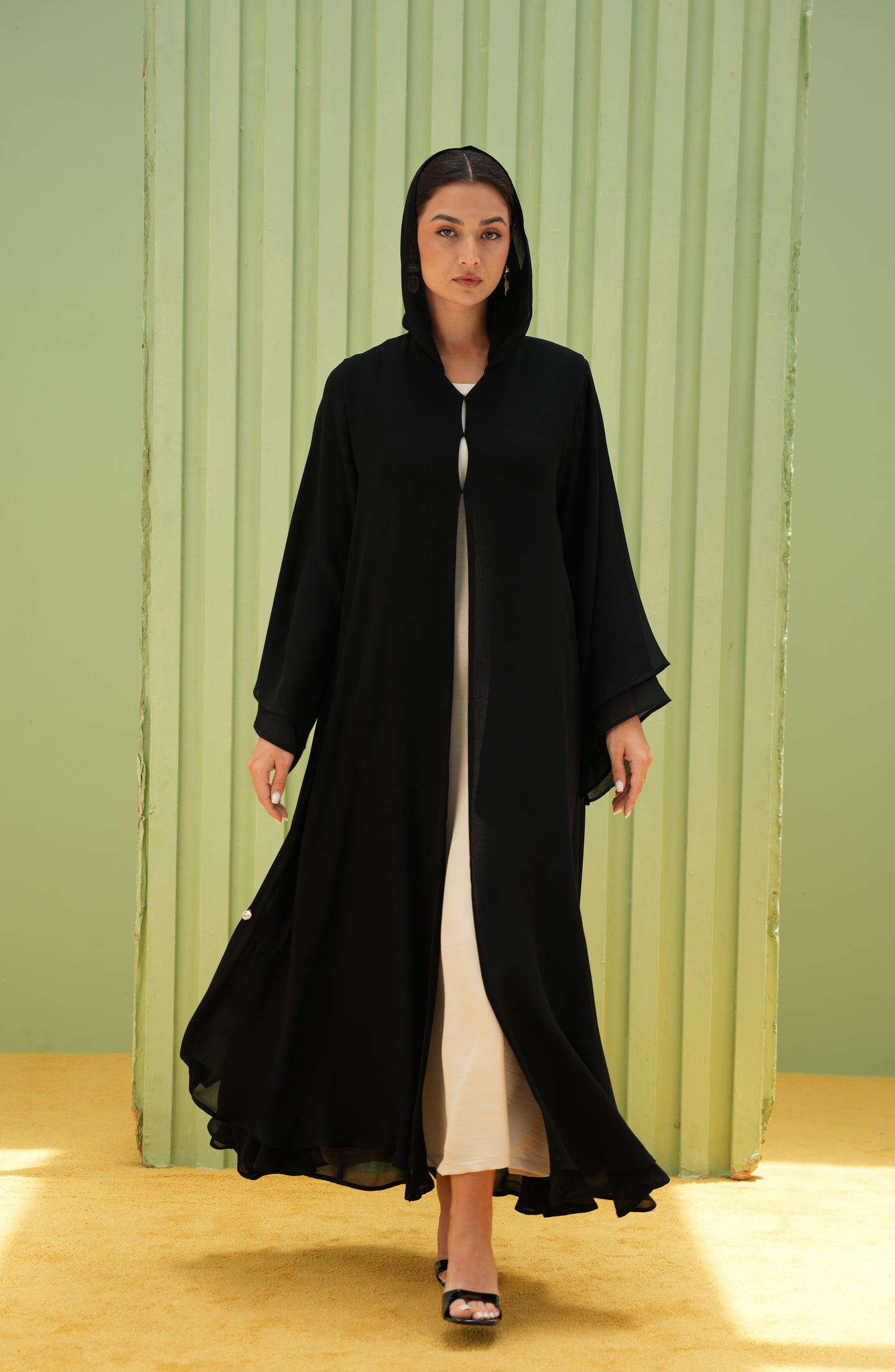 Double royal chiffon abaya