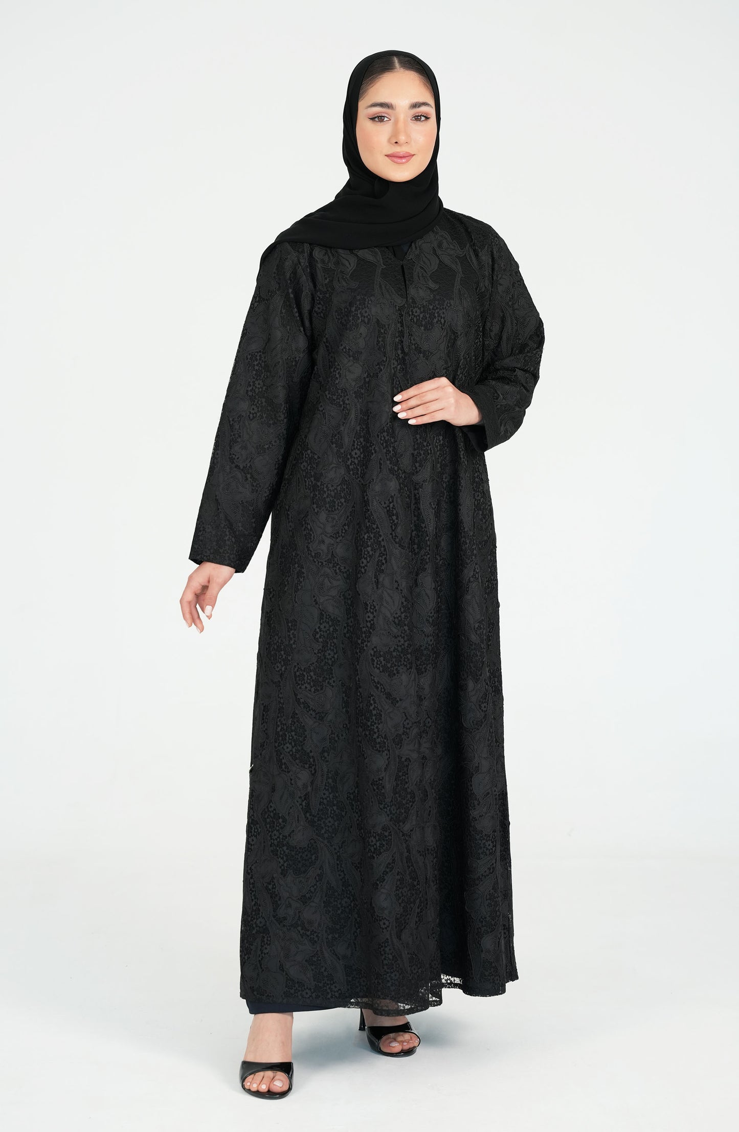 Dantil with Laser Toor Abaya