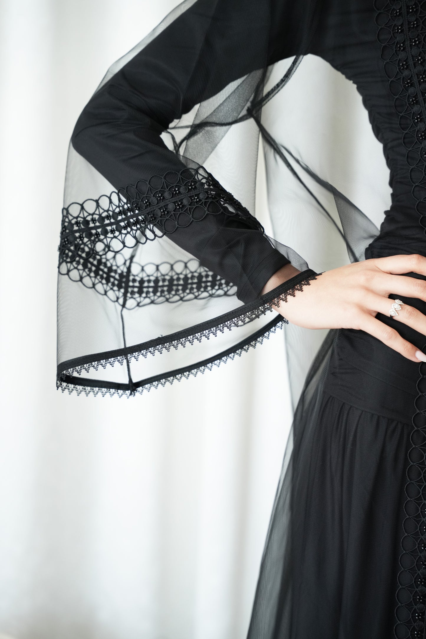 beads work Abaya