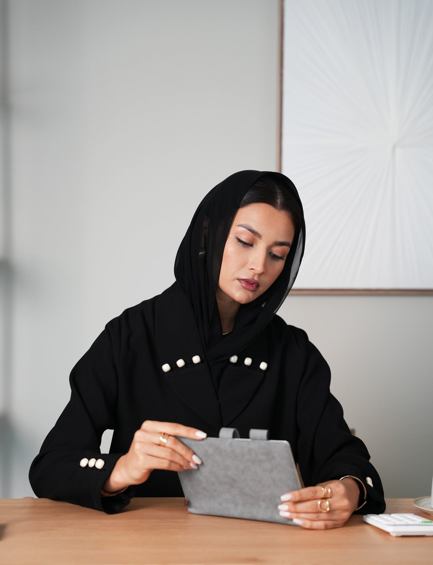 Italian Crepe Office Abaya
