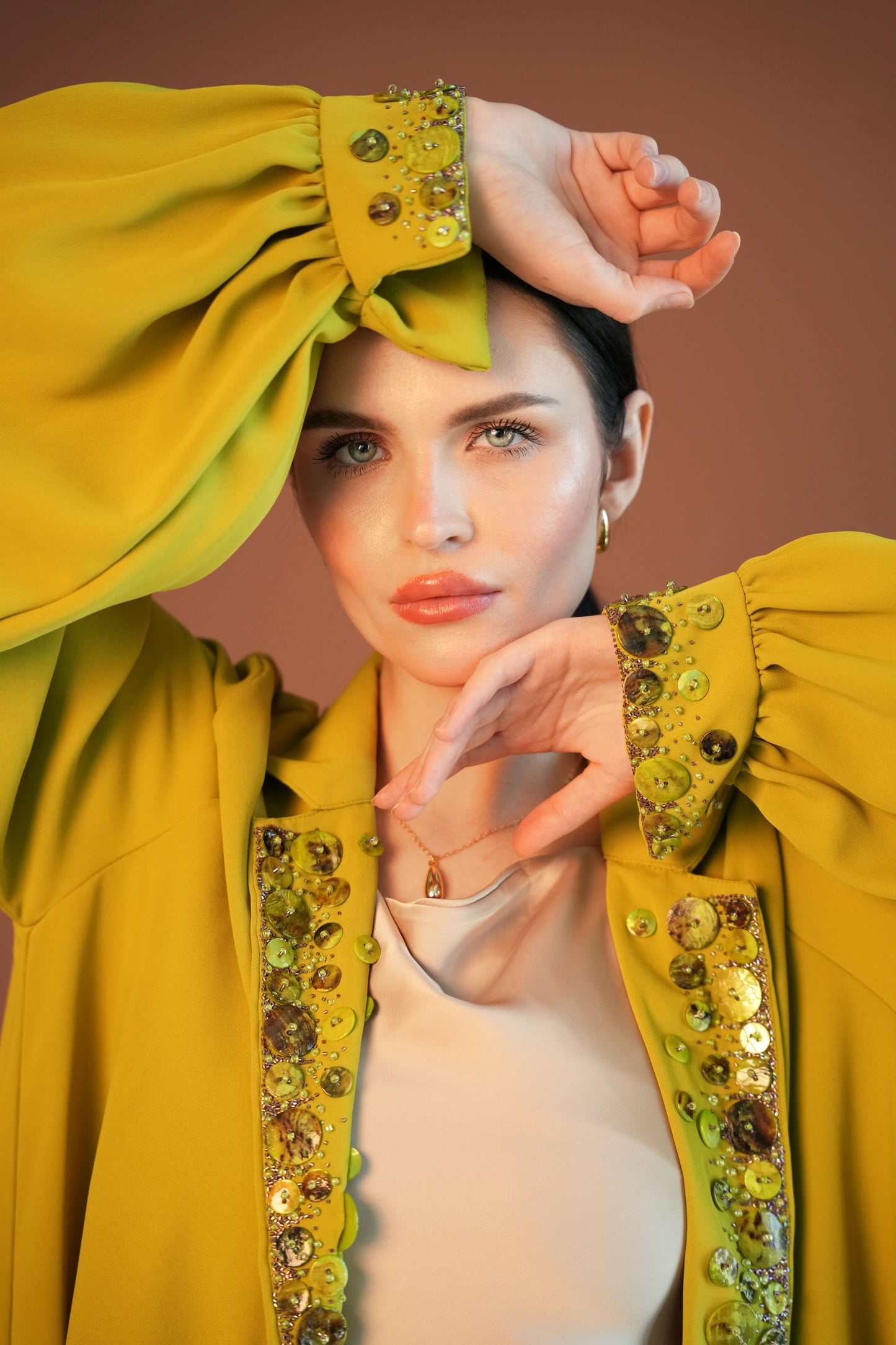 Breathable crepe Abaya