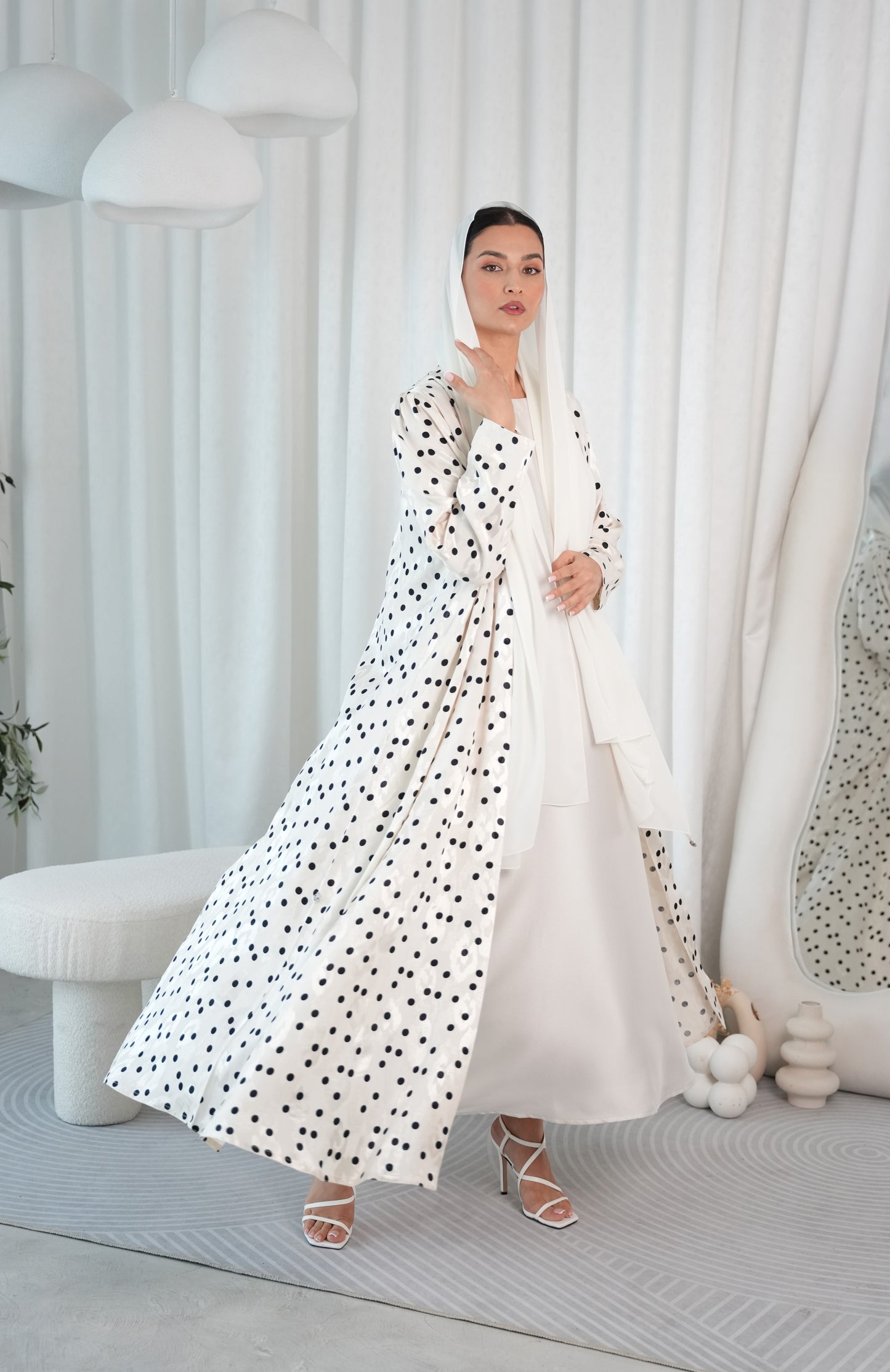 Polka Dot White