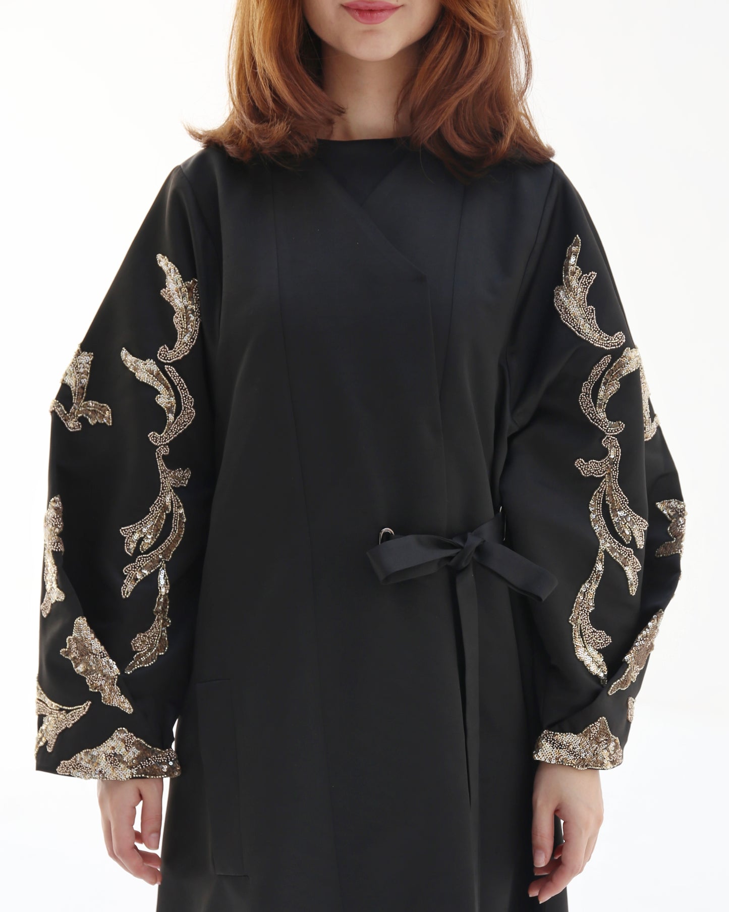 Chinese Style Gold Abaya