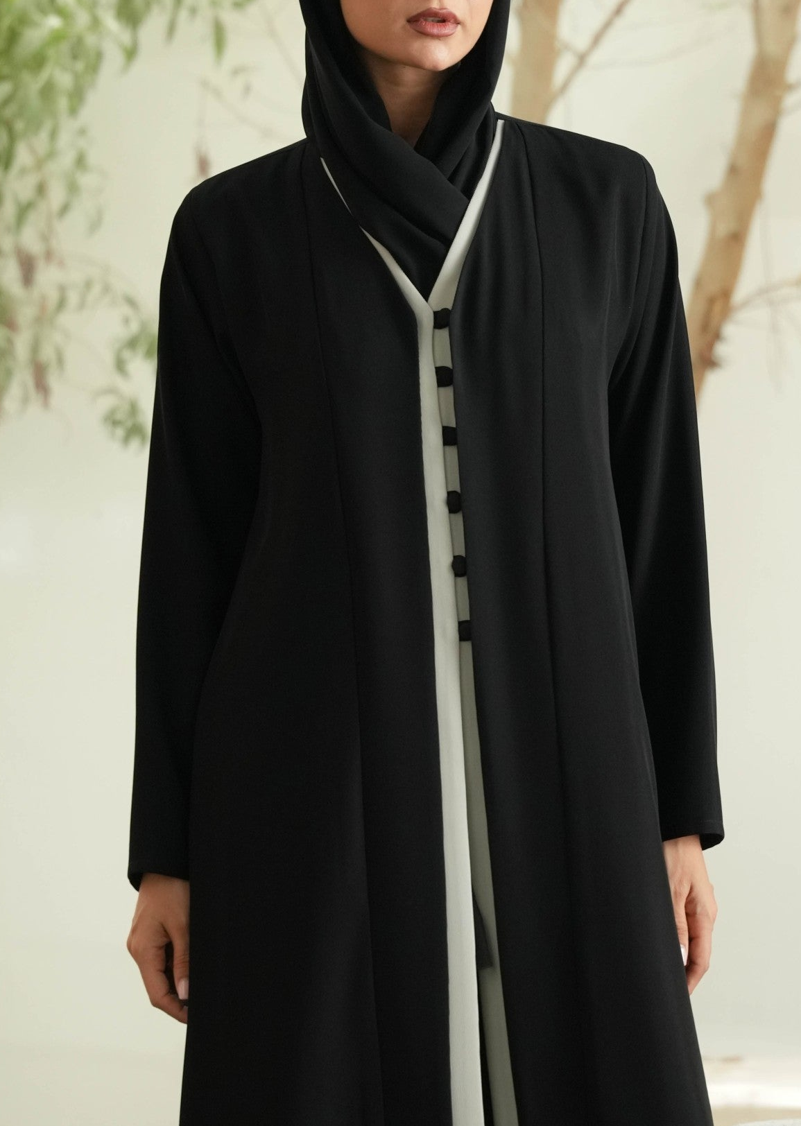 Italian Crepe Abaya – Black