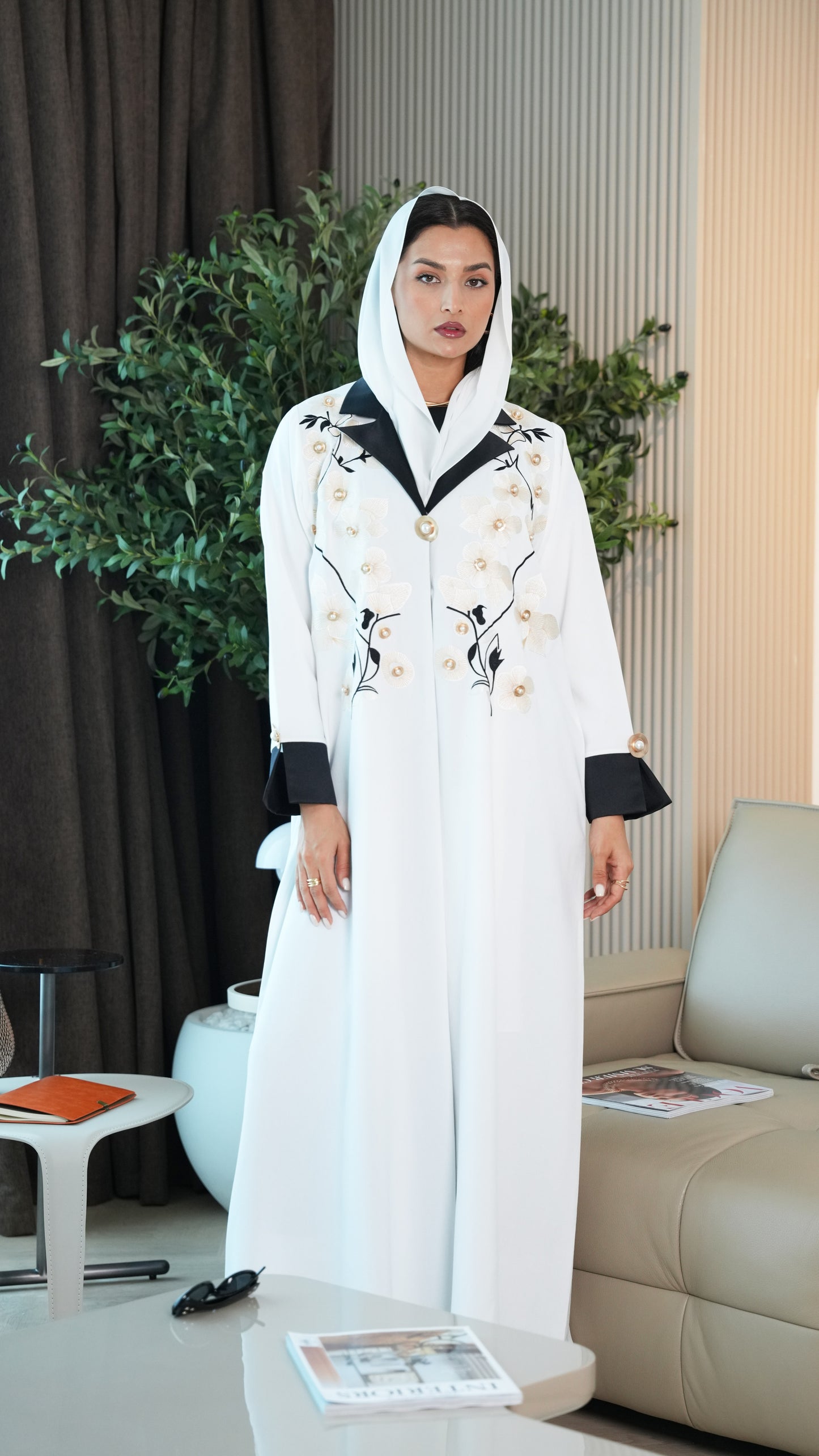 Crepe Linen Abaya
