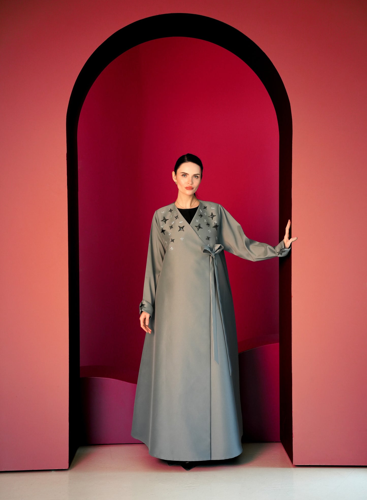 Elegant and refined, our Bridal Crepe fabric