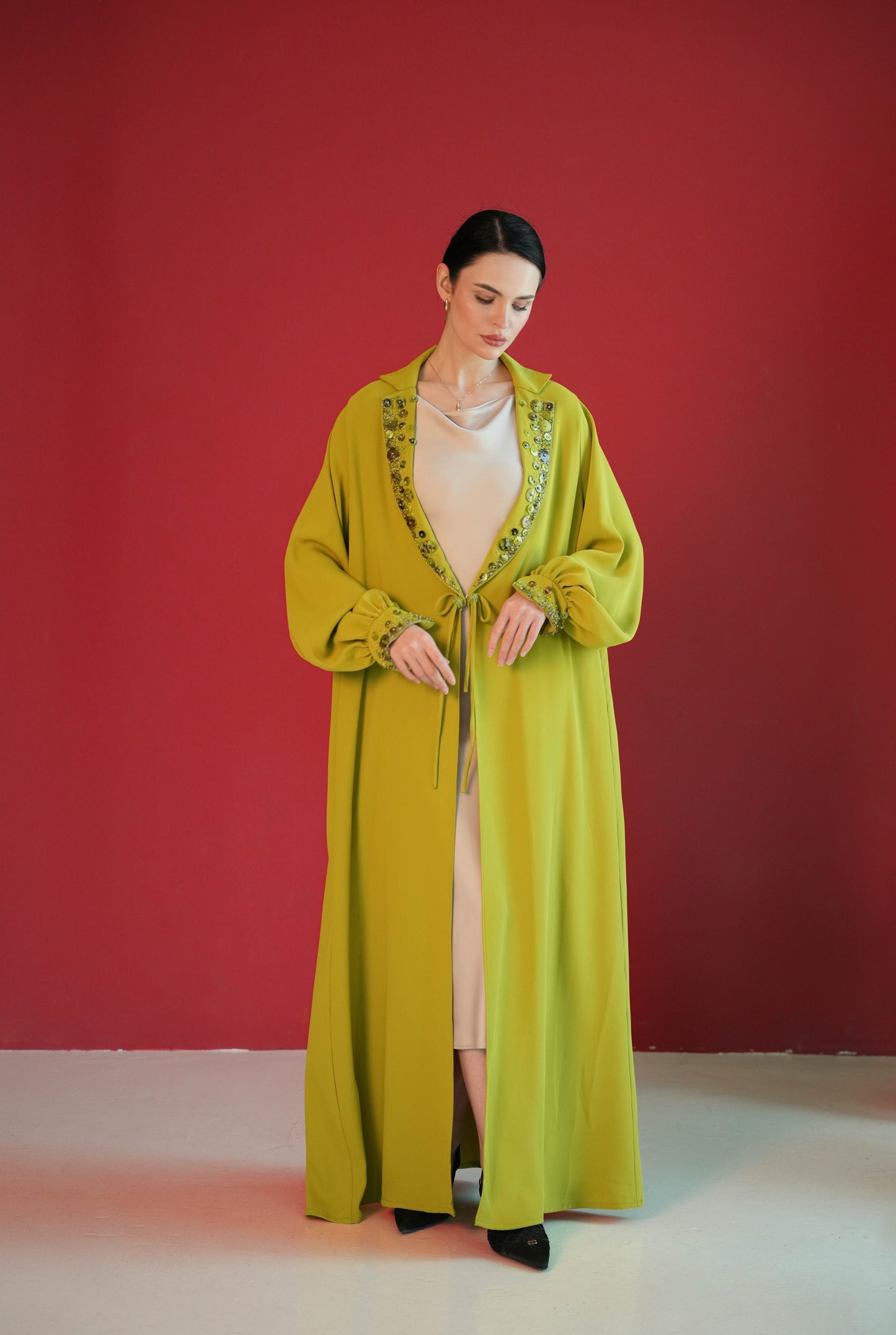 Breathable crepe Abaya