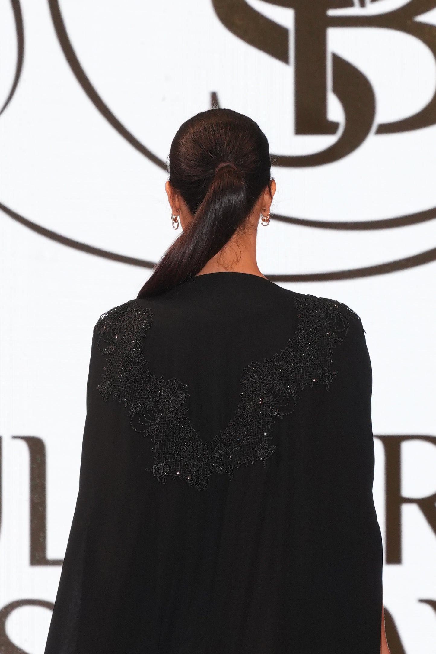 Duntil with crystal , double chiffon