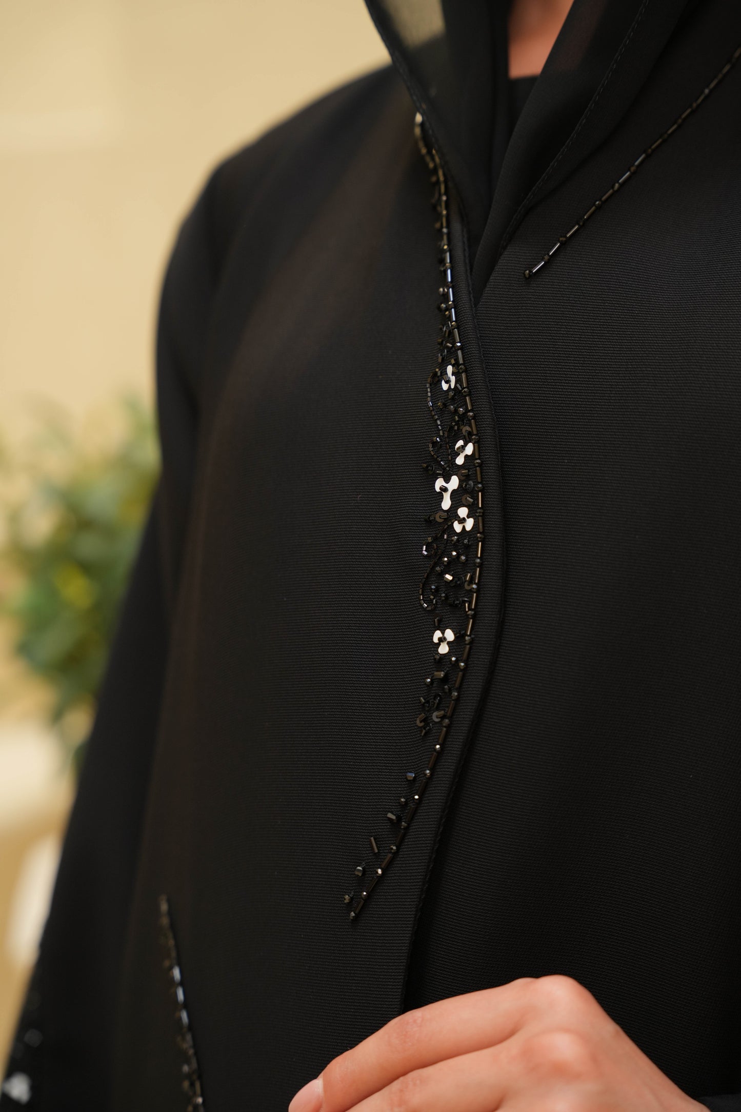 Italian Crepe with handwork Embroidery