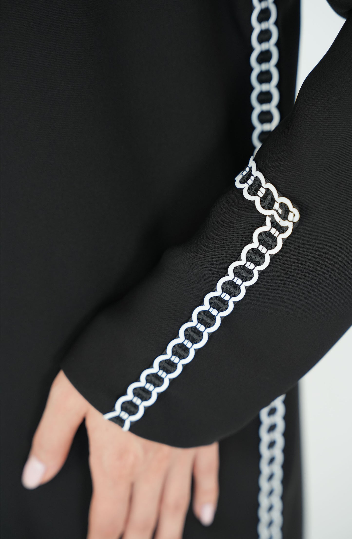 Internet Fabric with White Lace