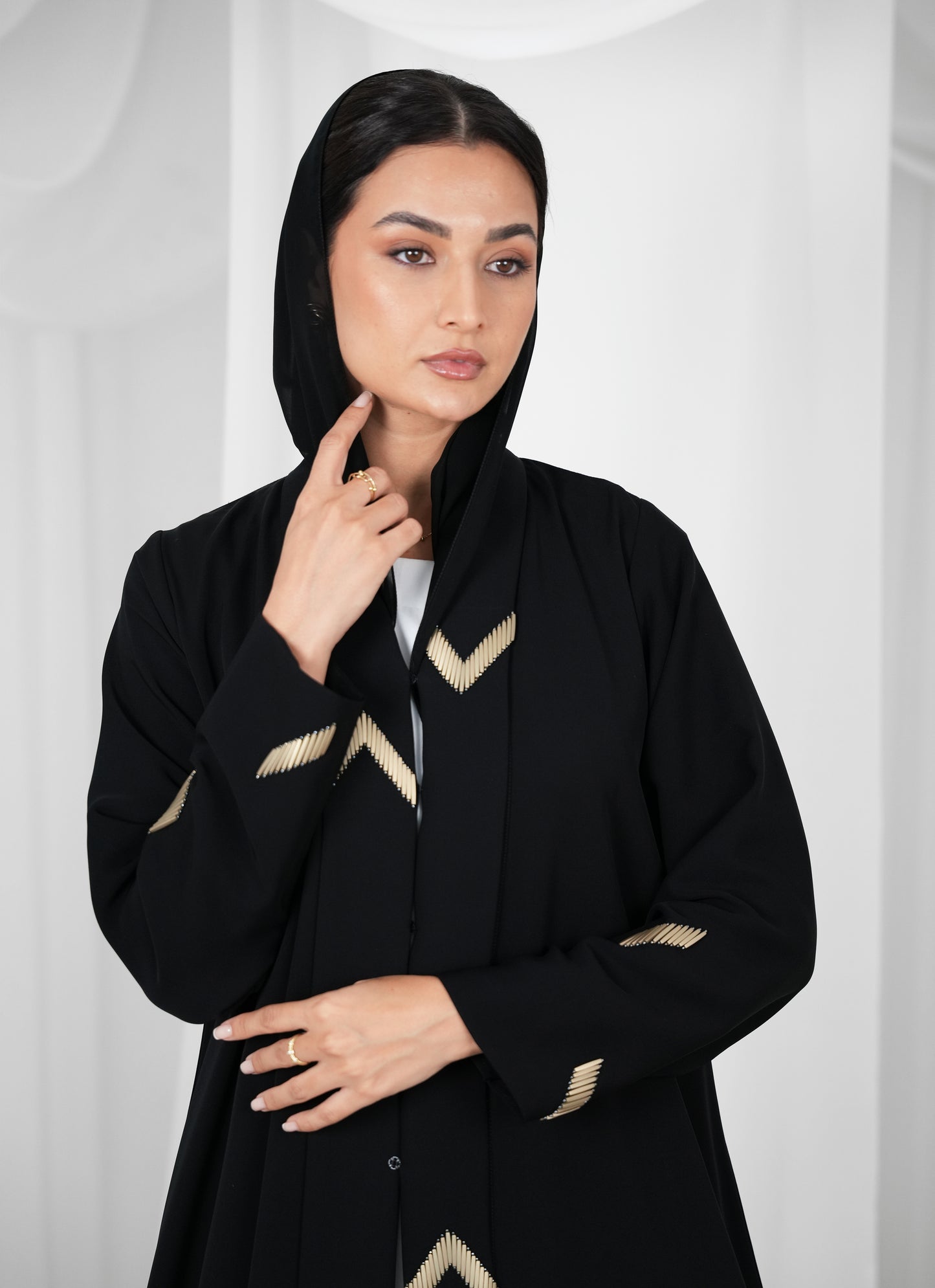 Internet Abaya with Beads handwork
