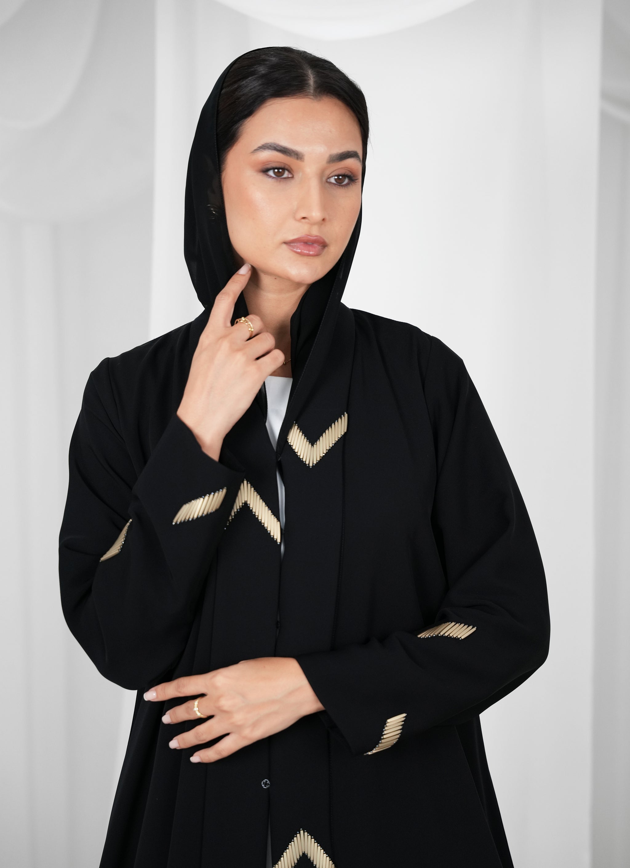 Internet Abaya with Beads handwork