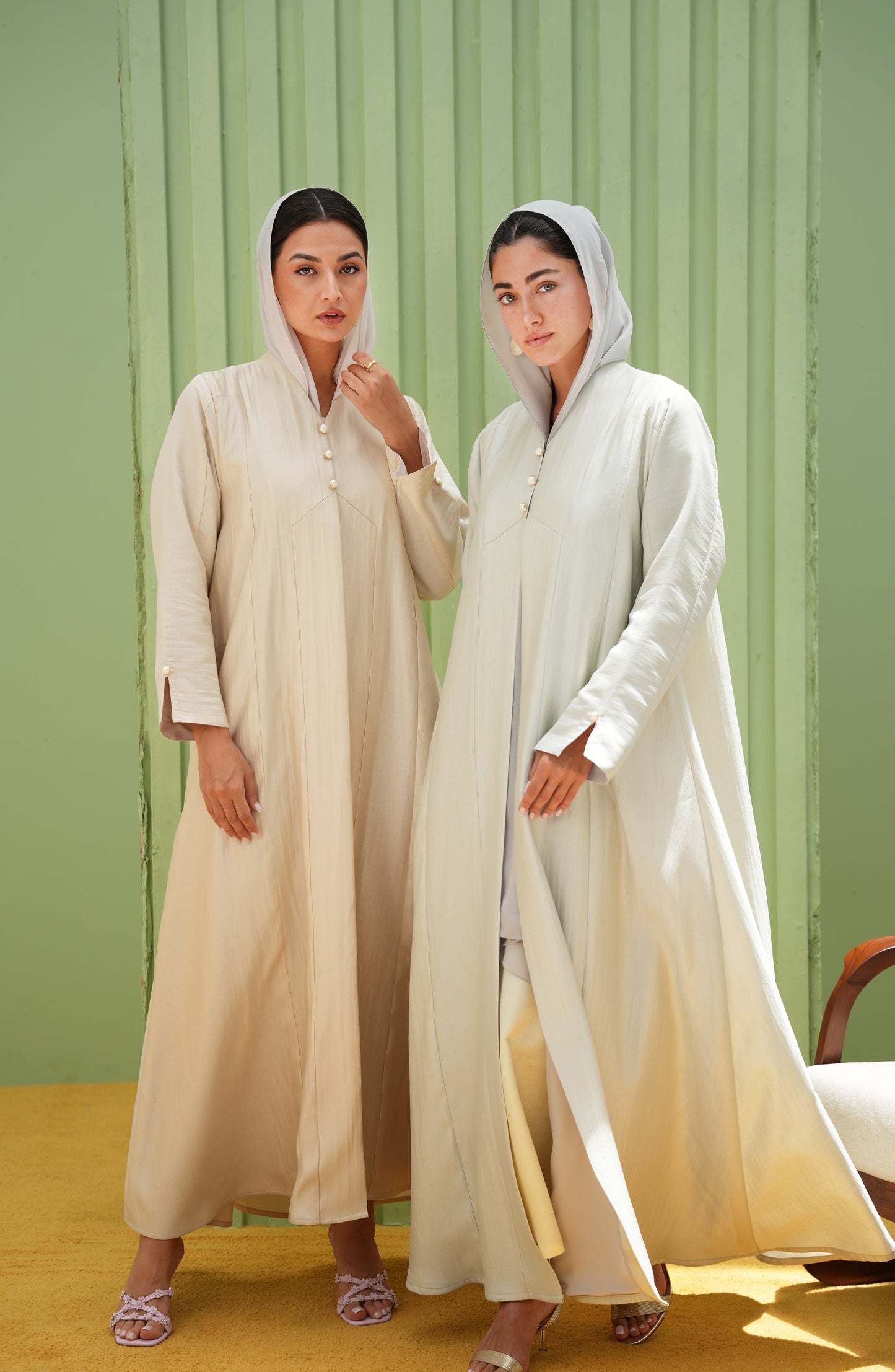 Linen Silk Luster Abaya