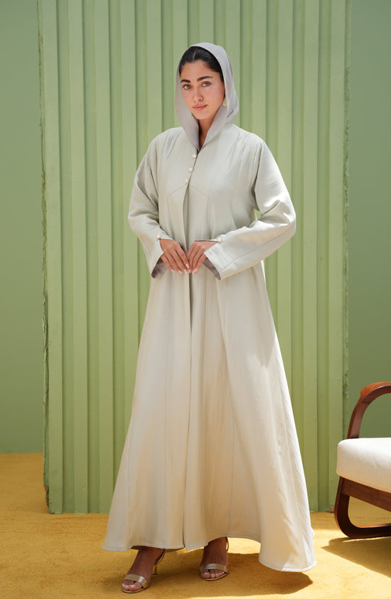 Linen Silk Luster Abaya