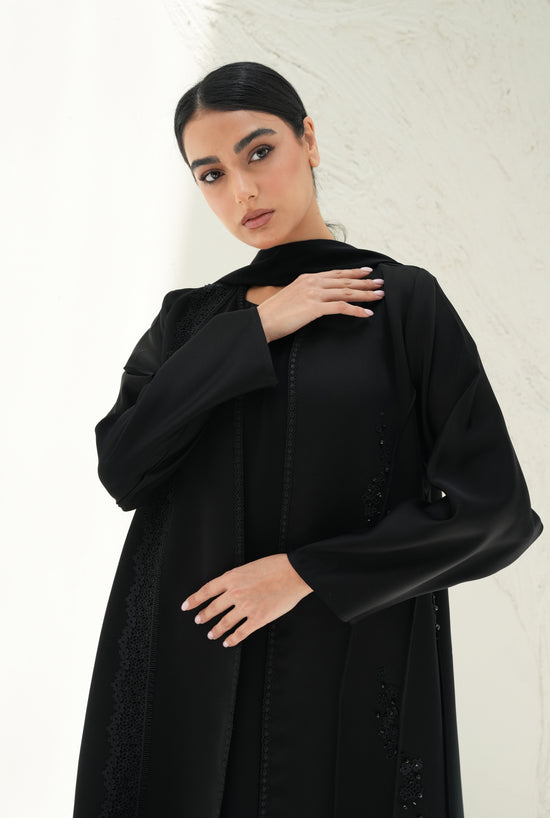 Italian silk crepe Dantil and handwork