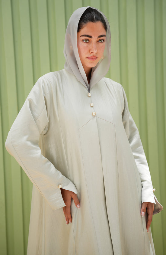 Linen Silk Luster Abaya