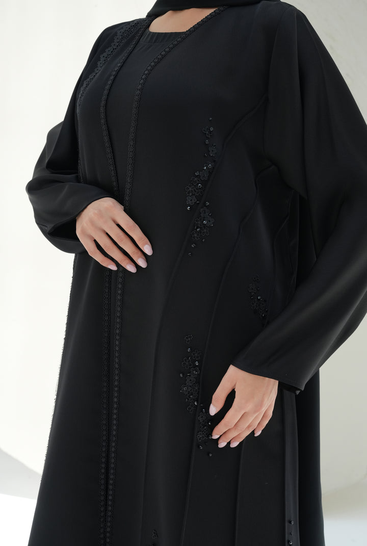 Italian silk crepe Dantil and handwork