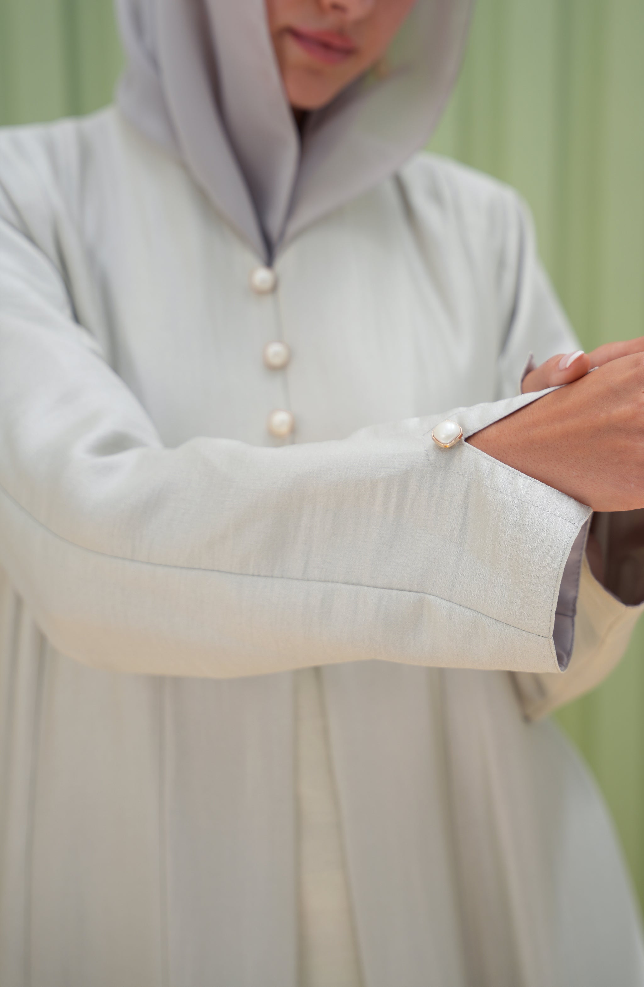 Linen Silk Luster Abaya