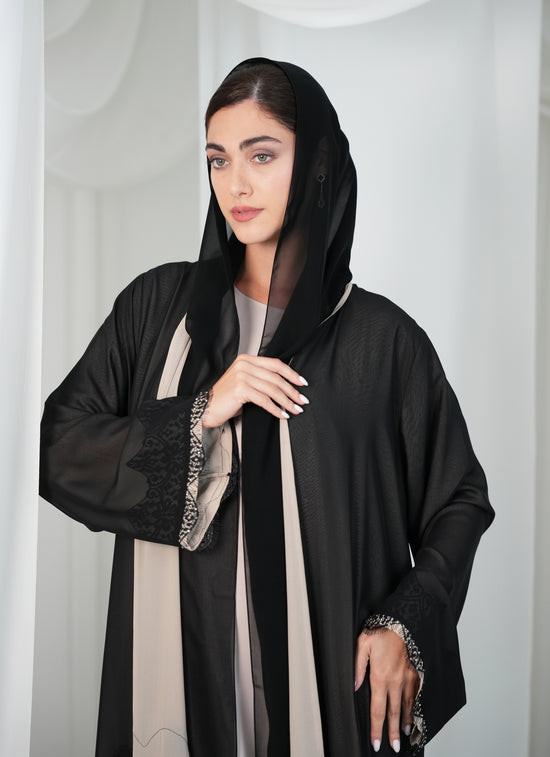 Chiffon fabric, Lace style with beads