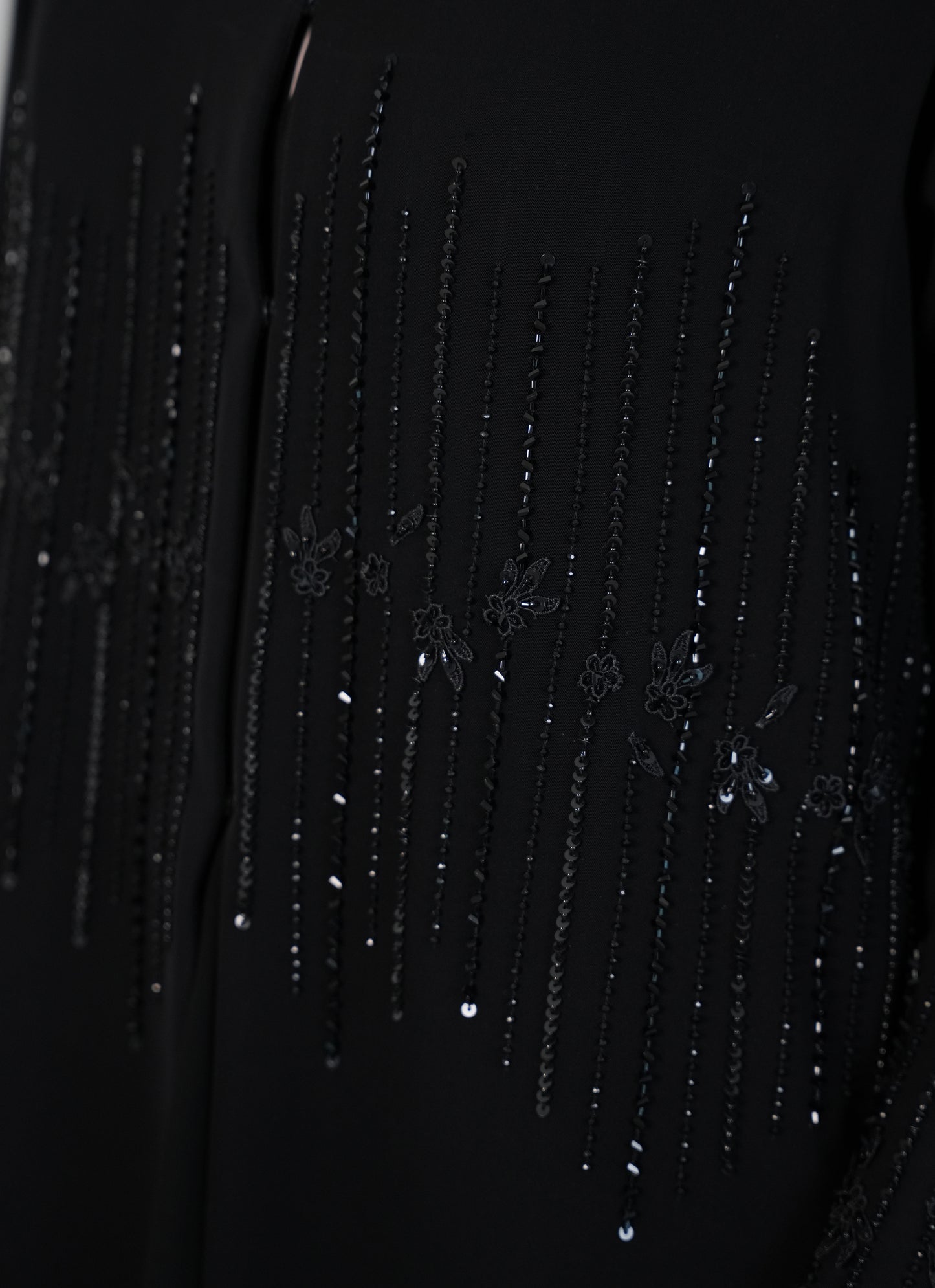 Beads handwork, Internet fabric Abaya