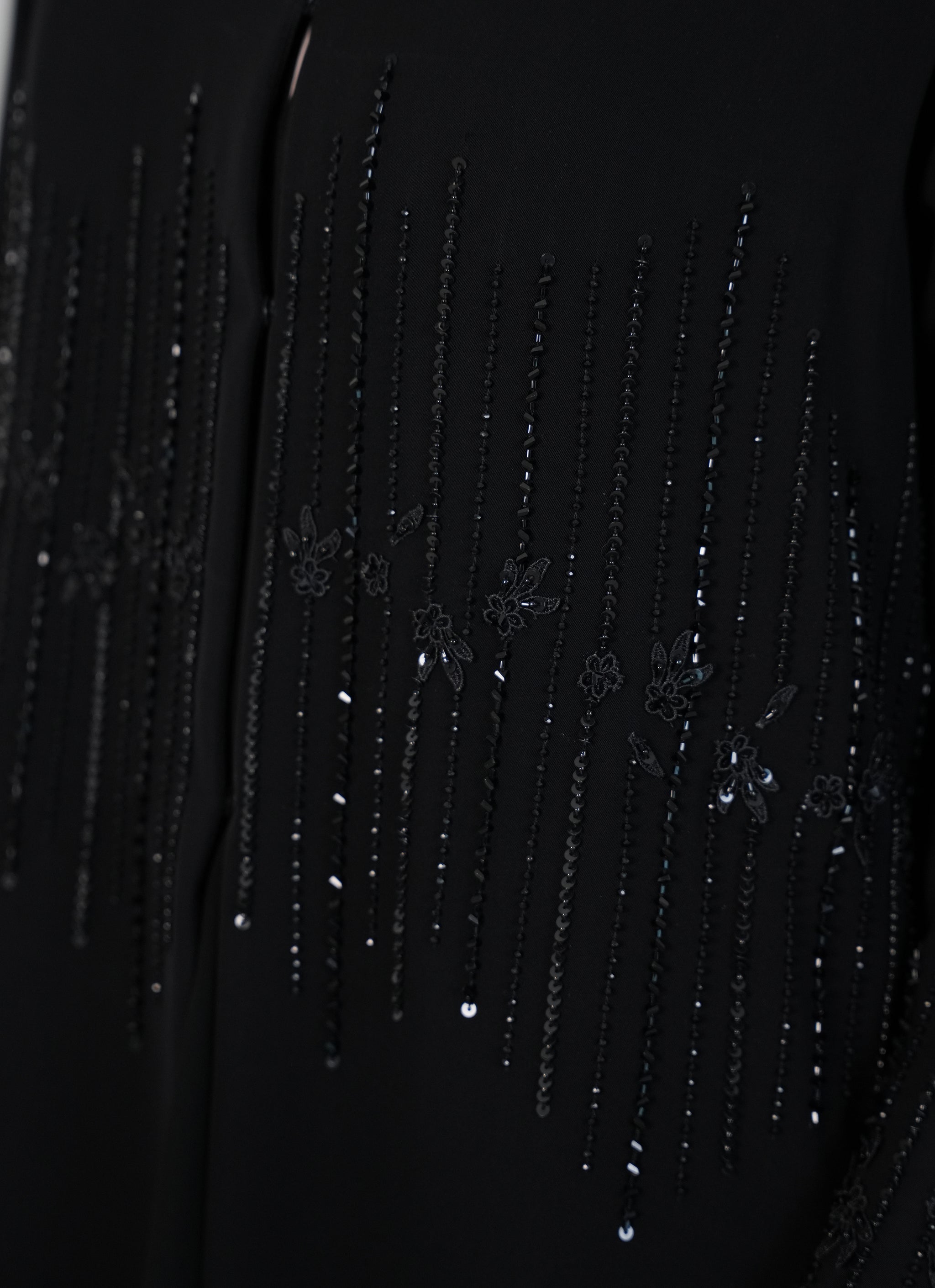 Beads handwork, Internet fabric Abaya