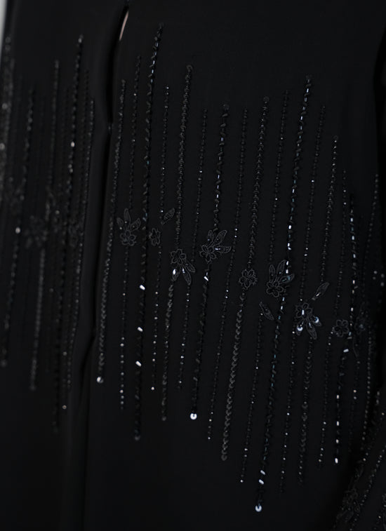 Beads handwork, Internet fabric Abaya