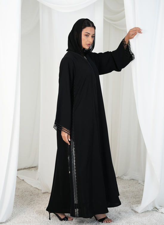 Lace style  Internet fabric Abaya