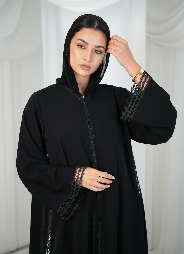 Lace style  Internet fabric Abaya