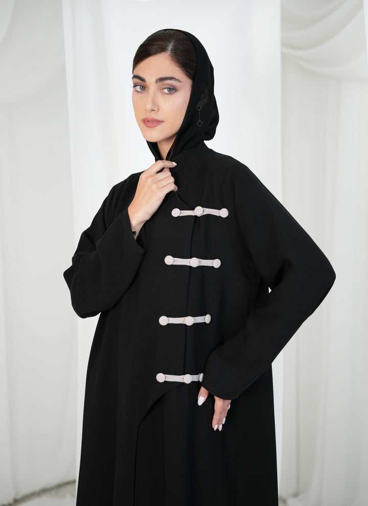 Safwa fabric Abaya