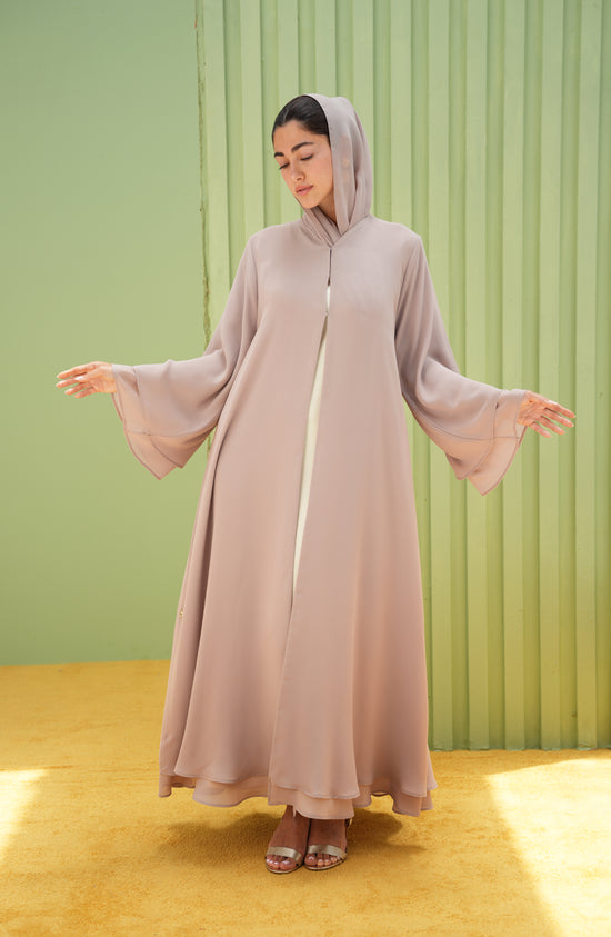 Double royal chiffon abaya