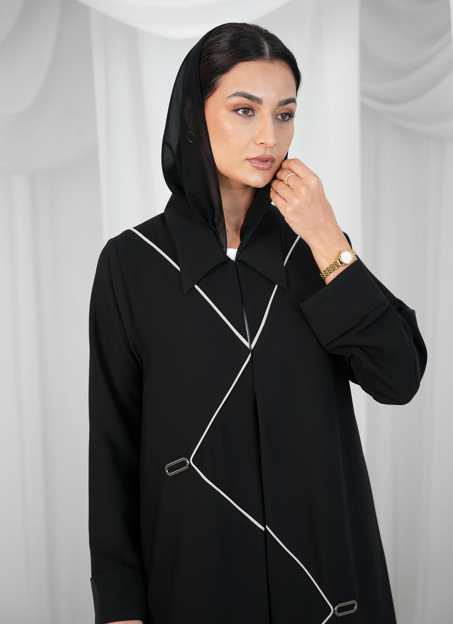 Safwa fabric abaya