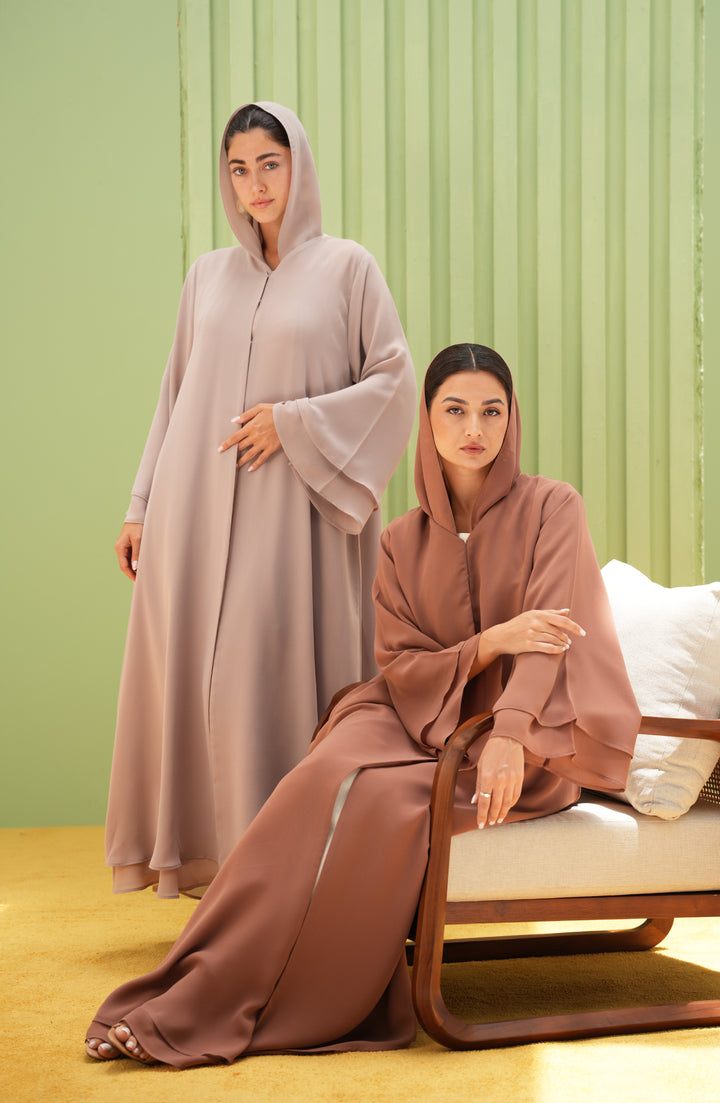 Double royal chiffon abaya