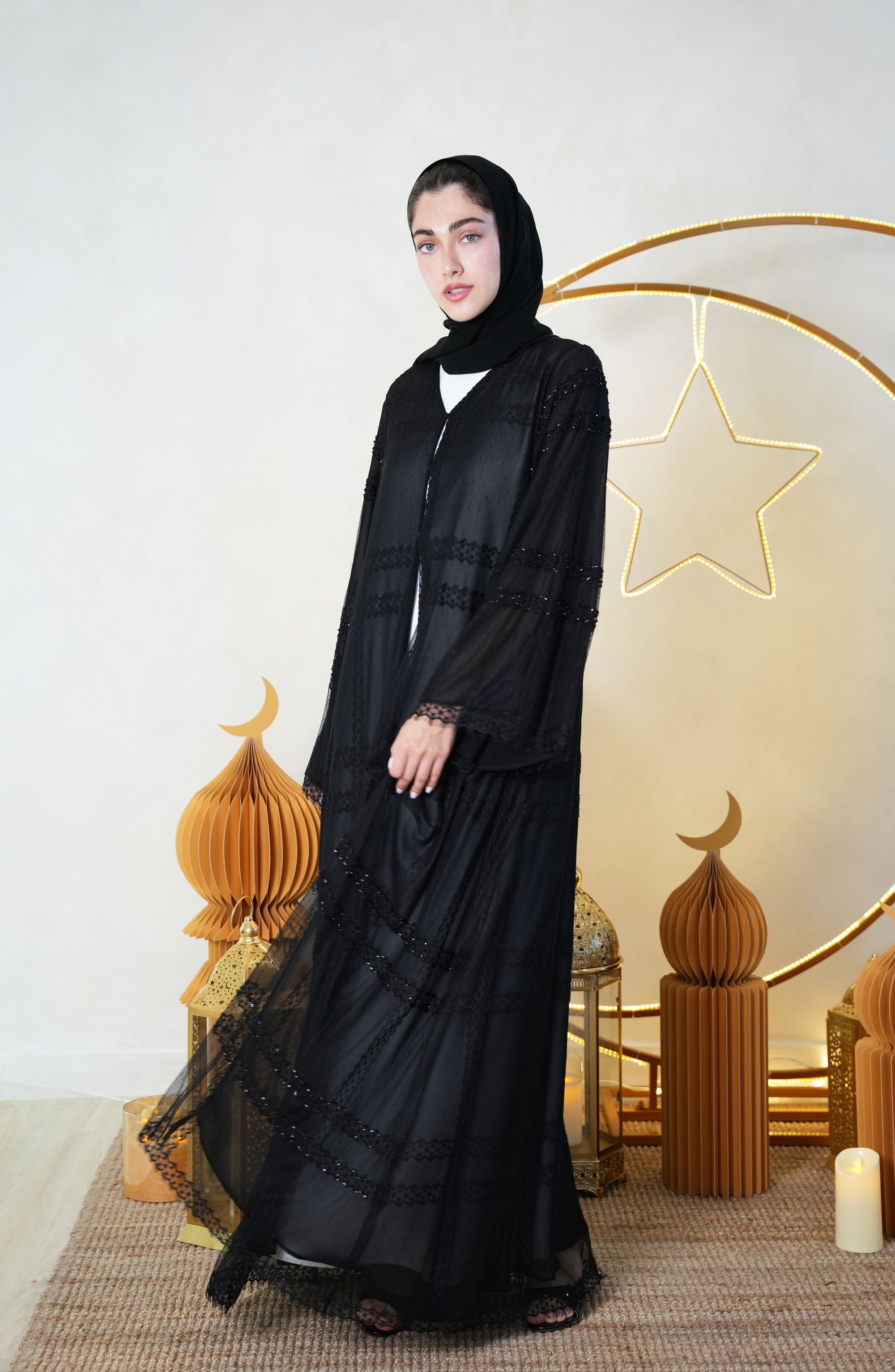 Full Toor with chiffon botana Abaya