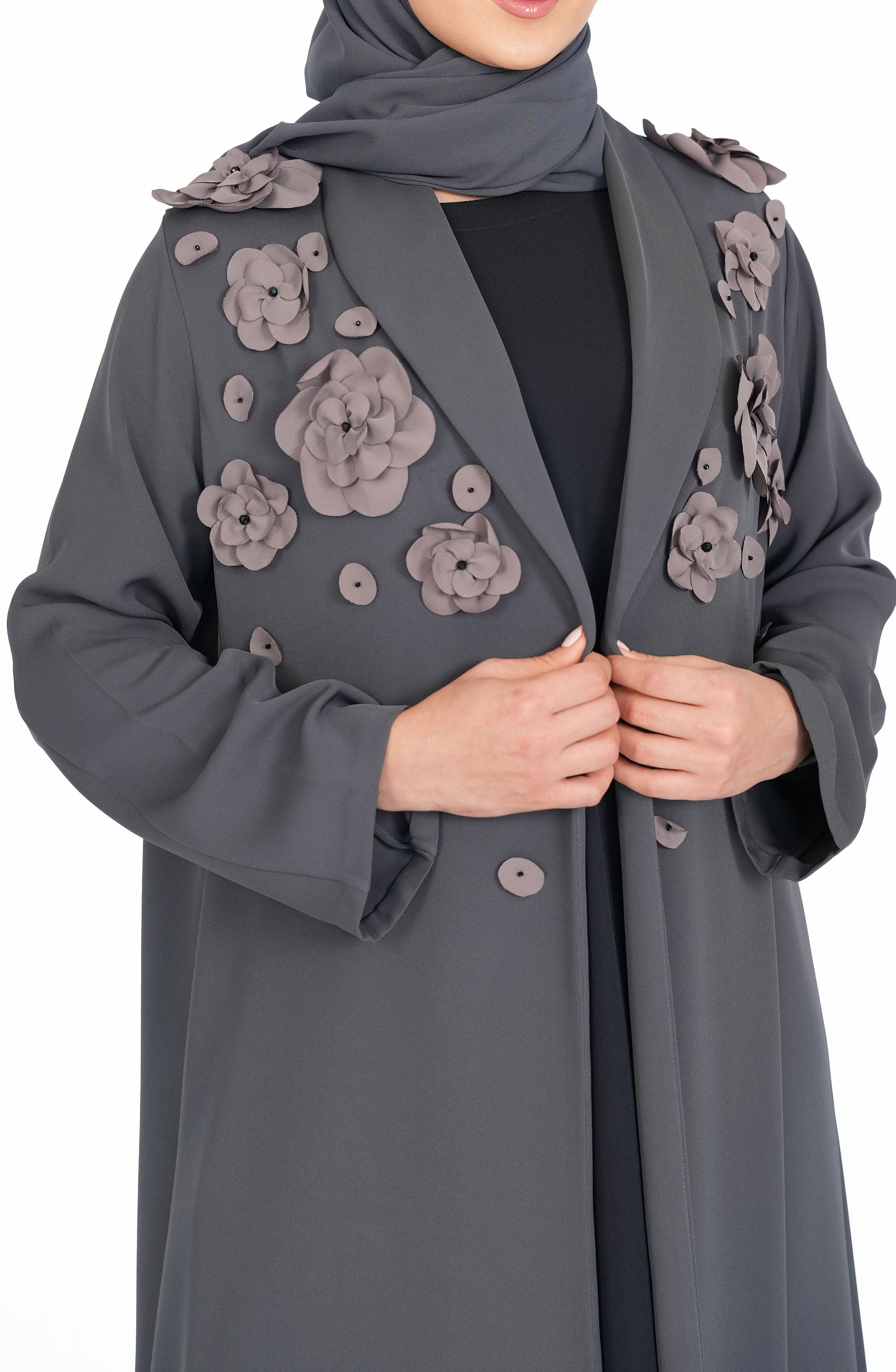 Internet fabric with laser handwork beads