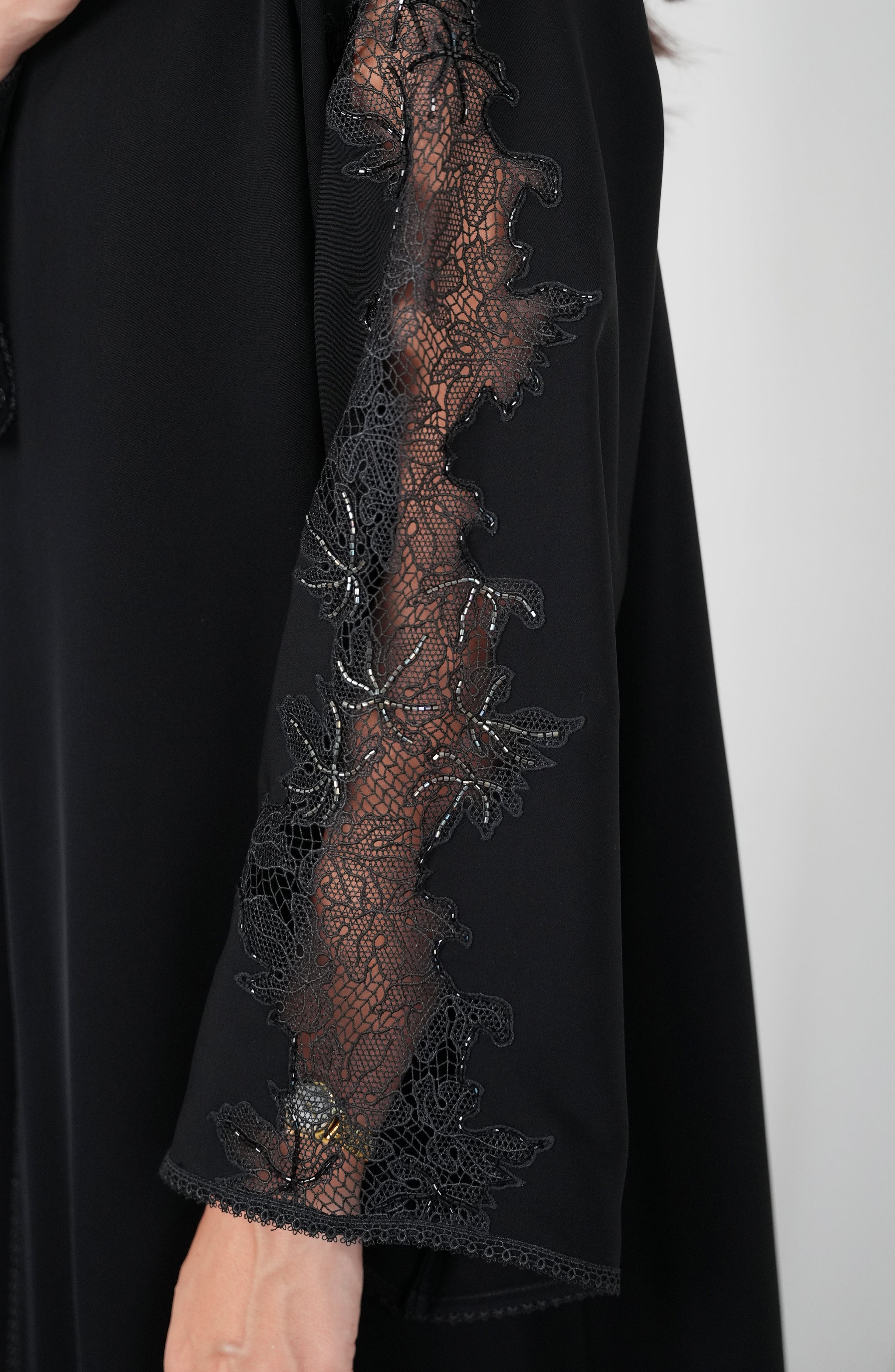 Internet fabric  Lace style/ handwork beads