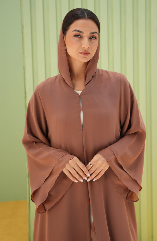 Double royal chiffon abaya