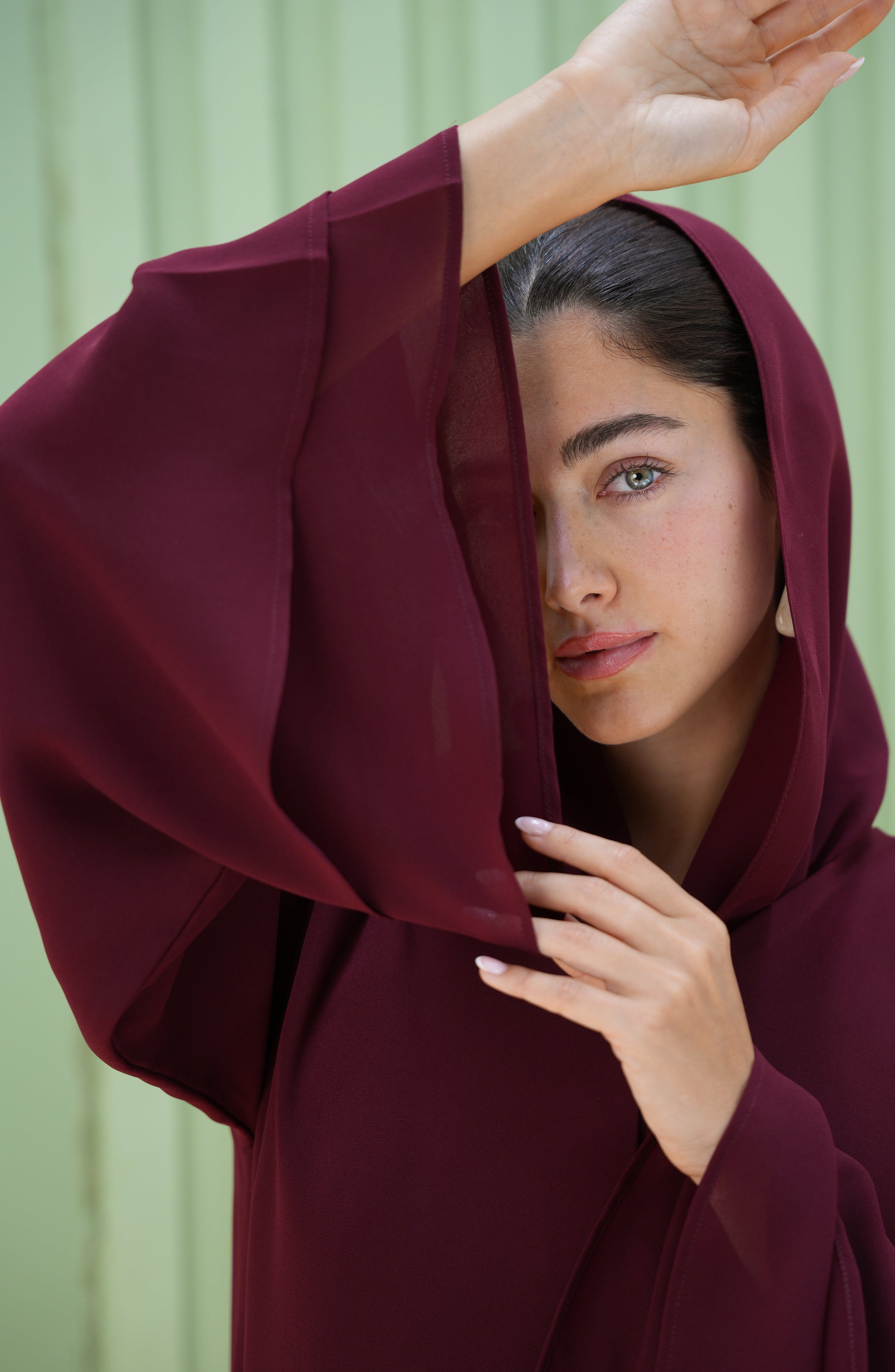 Double royal chiffon abaya