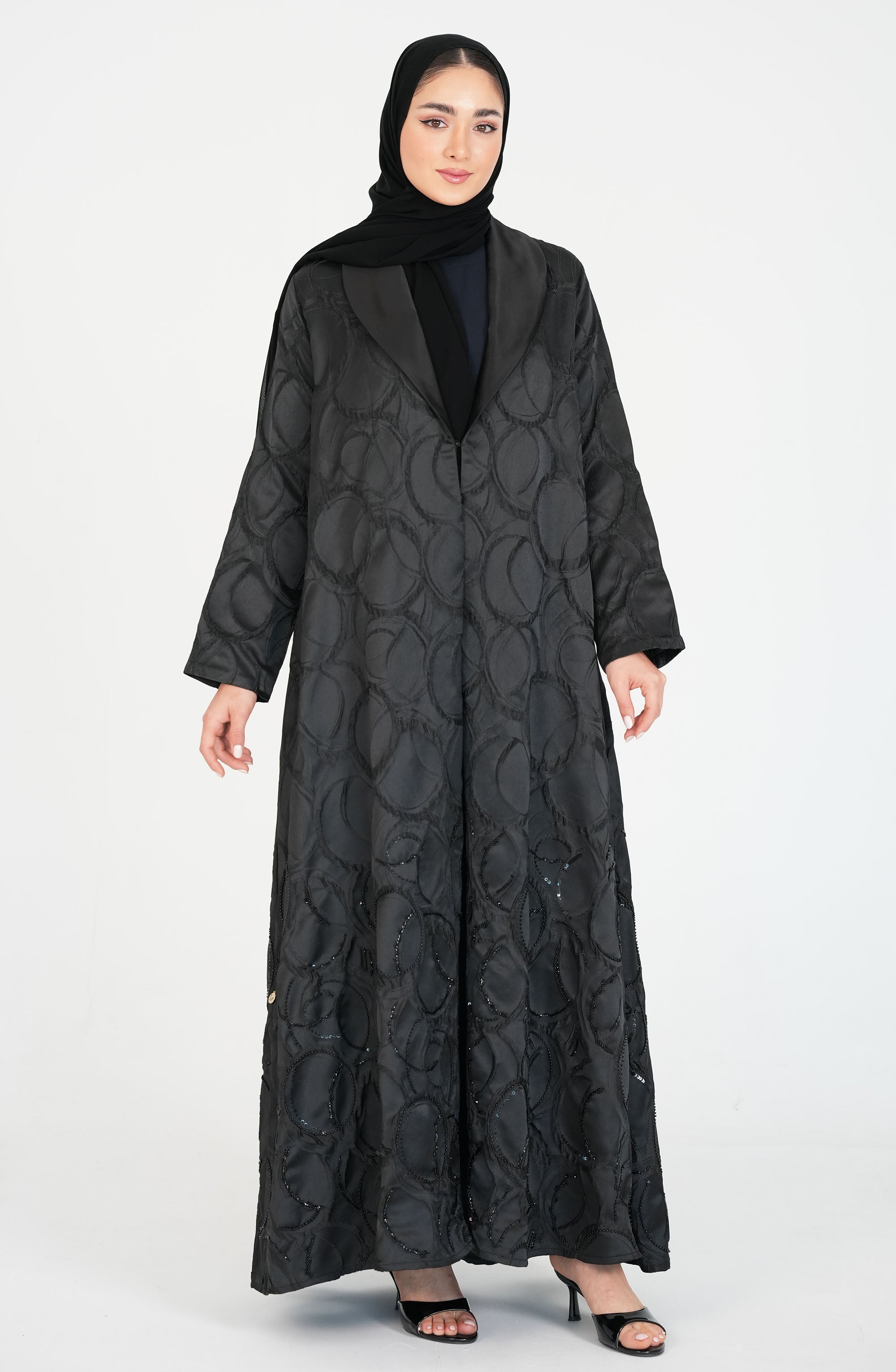 Jacquard Harir Abaya