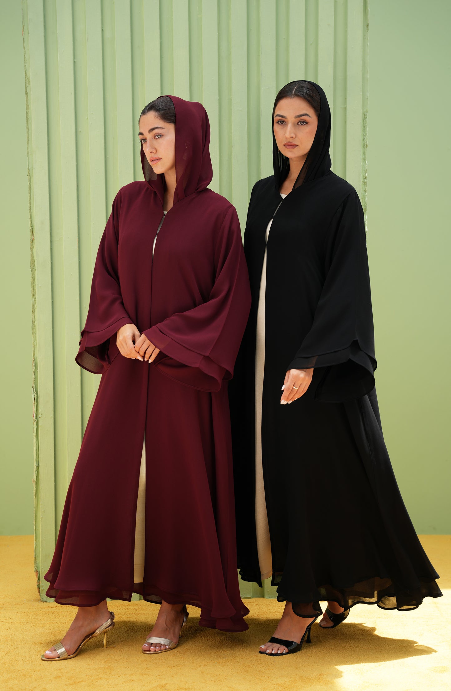 Double royal chiffon abaya