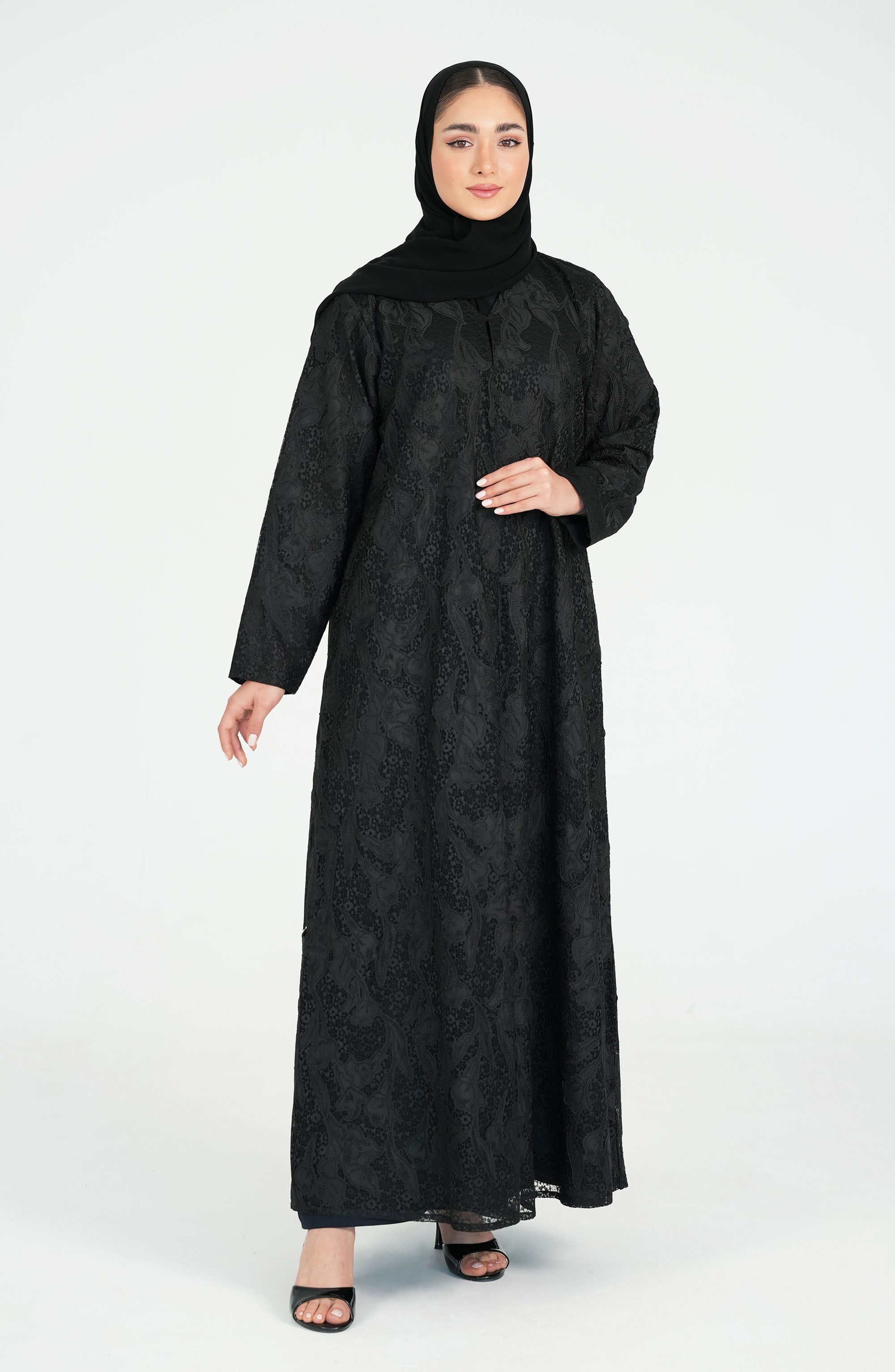 Dantil with Laser Toor Abaya