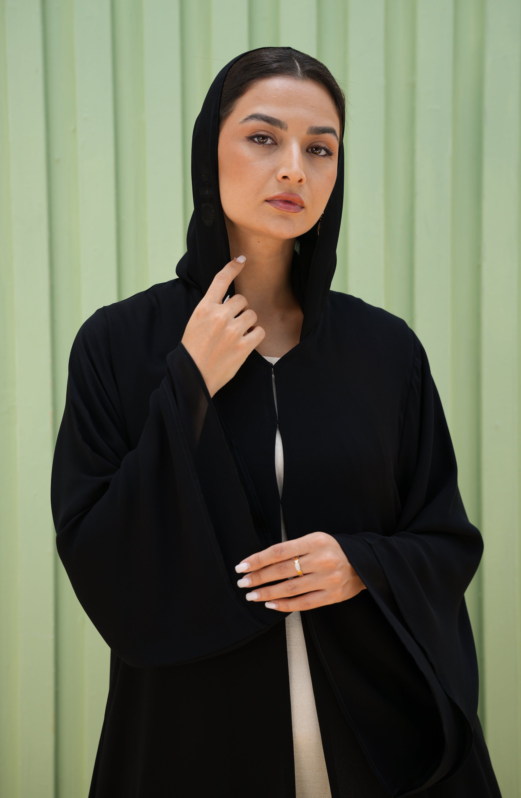 Double royal chiffon abaya