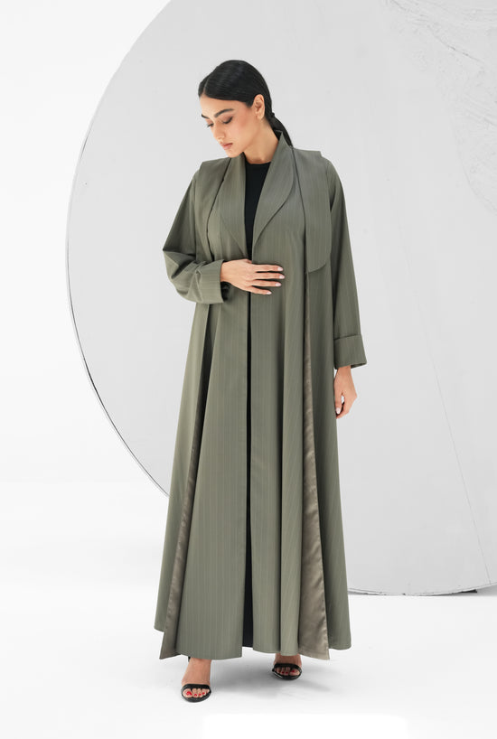 Striped Taff Crepe Fabric