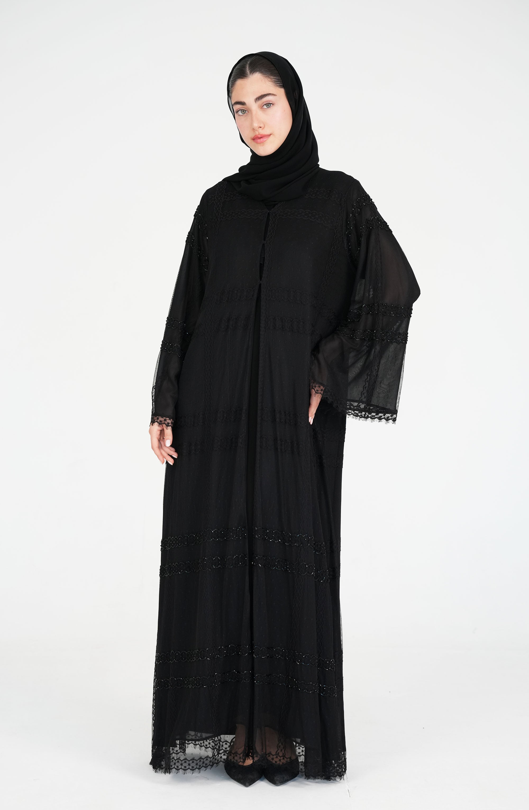 Full Toor with chiffon botana Abaya