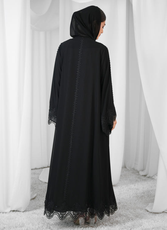 Double chiffon  Lace style and handwork beads  Klosh cutting