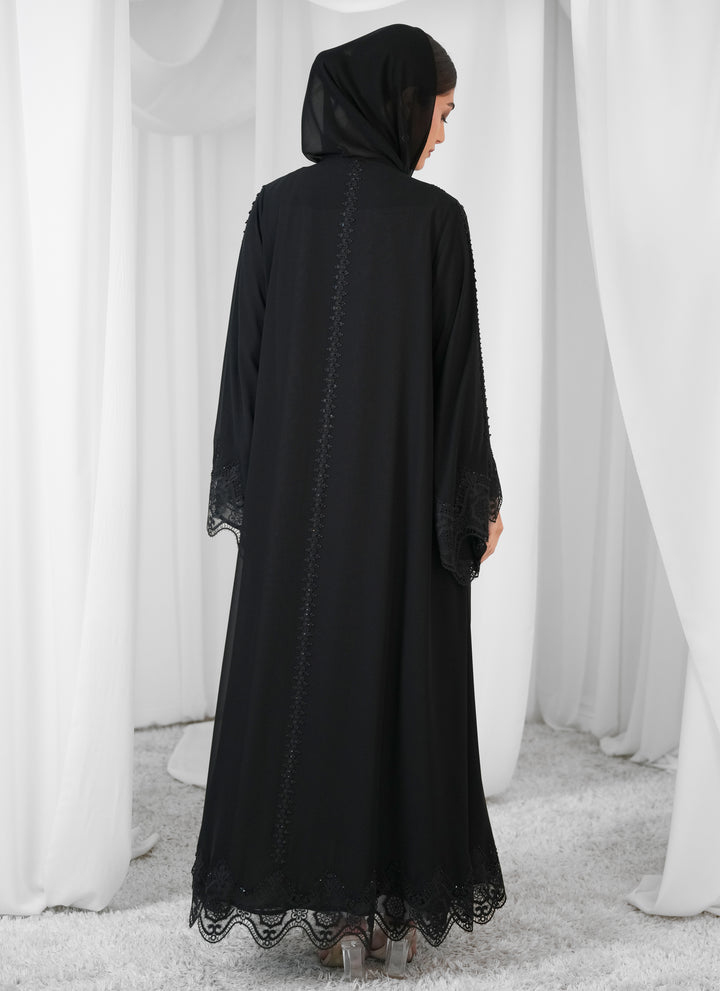 Double chiffon  Lace style and handwork beads  Klosh cutting
