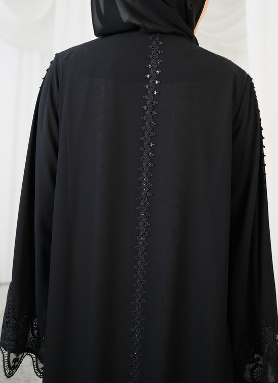 Double chiffon  Lace style and handwork beads  Klosh cutting